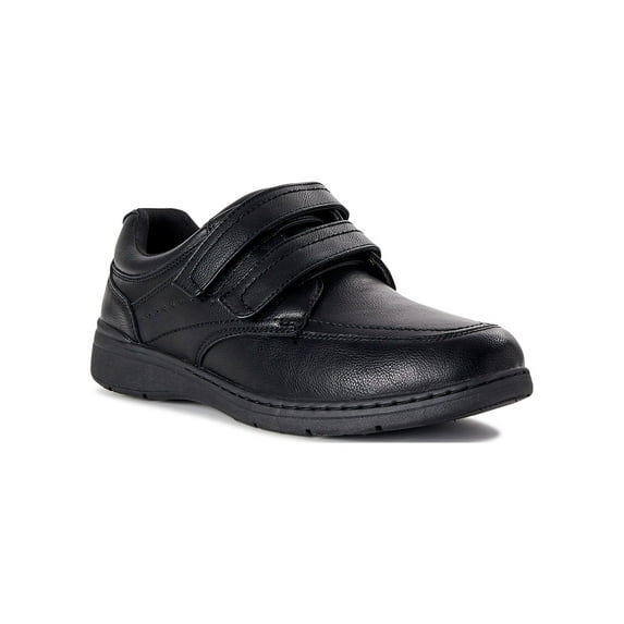 George Men's Double Strap Comfort Casual & Dress Shoes, Black, Size 10