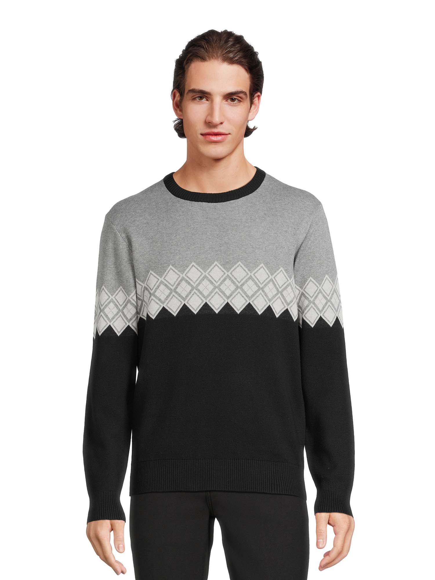 George Men's Fair Isle Sweater with Long Sleeves, Sizes S-3XL - Walmart.com