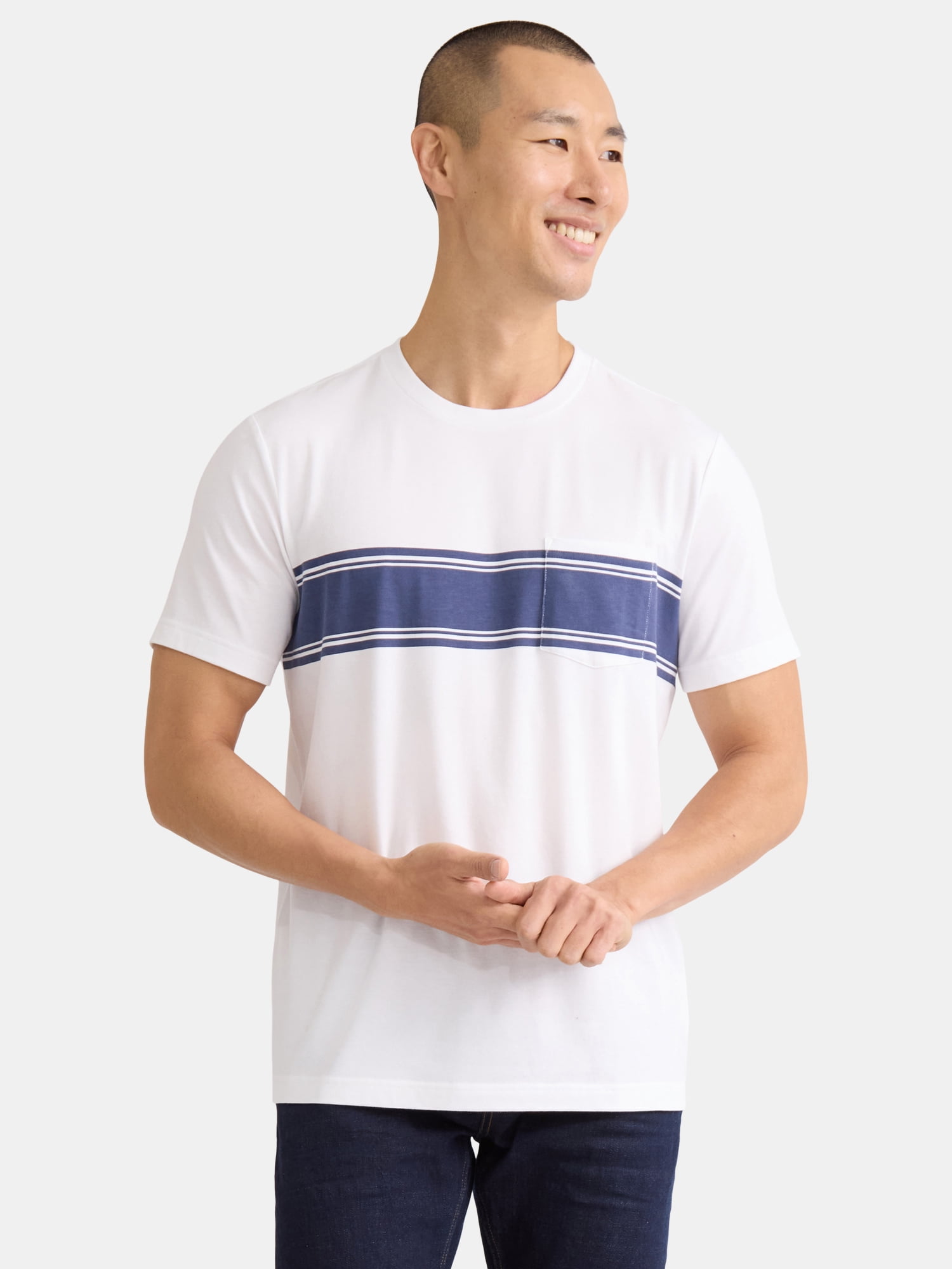 George Men's Fashion Crewneck Tee with Short Sleeves, Sizes XS-3XL