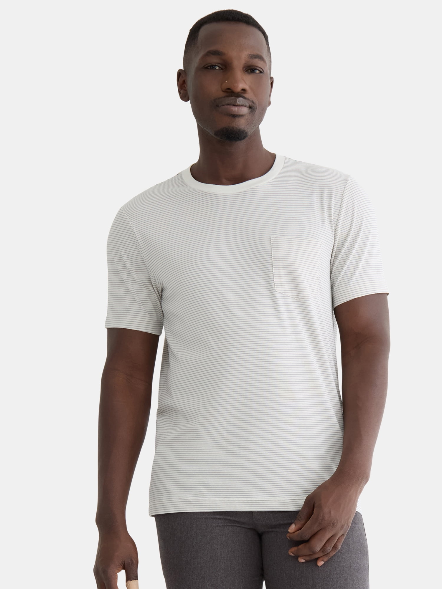 George Men's Crewneck T-Shirt with Short Sleeves, Moisture-Wicking