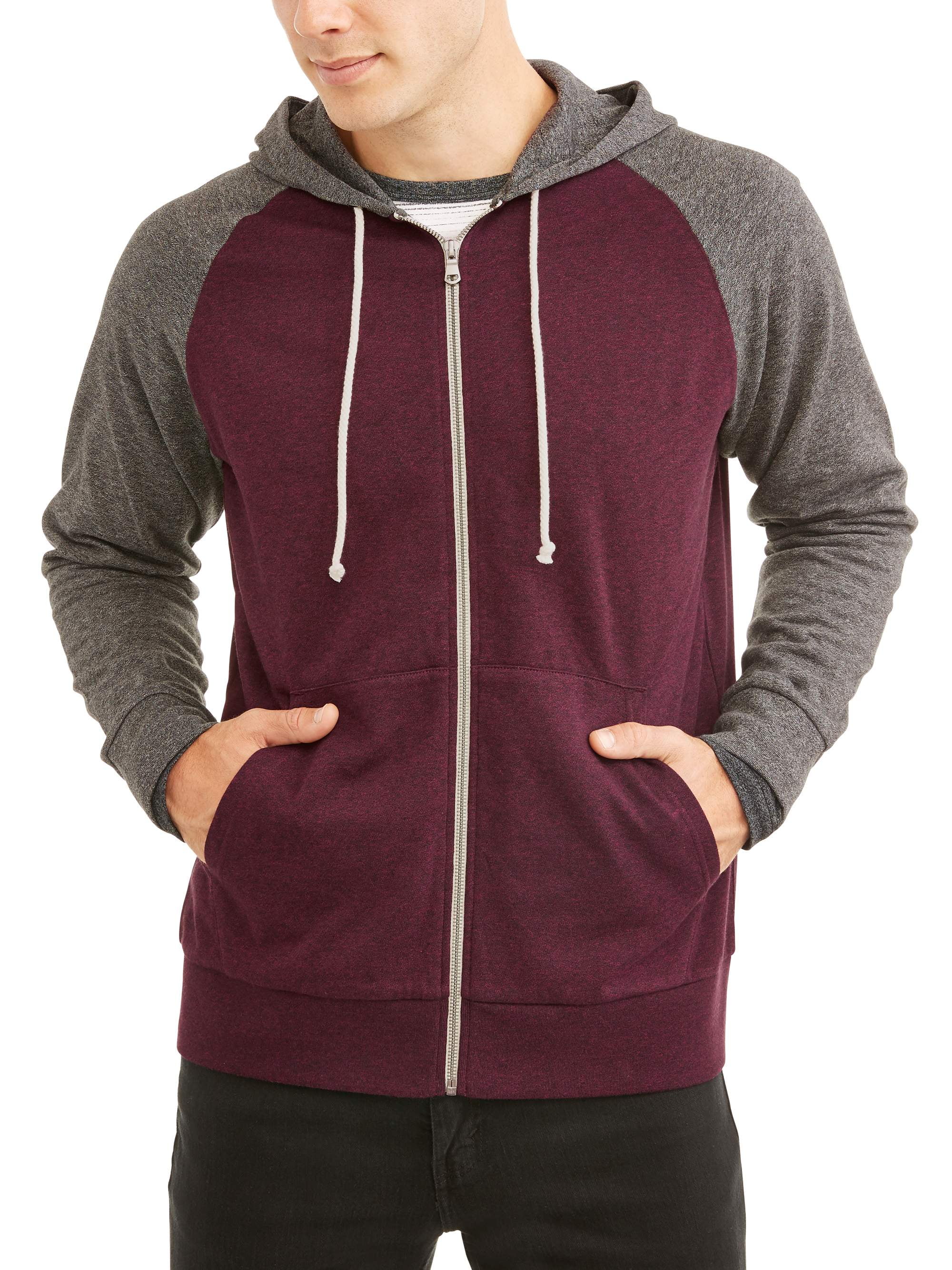 George Men's Fashion Full Zip Hoodie Up To Size 3Xl George Men's Fashion Full Zip Hoodie Up To Size 3Xl