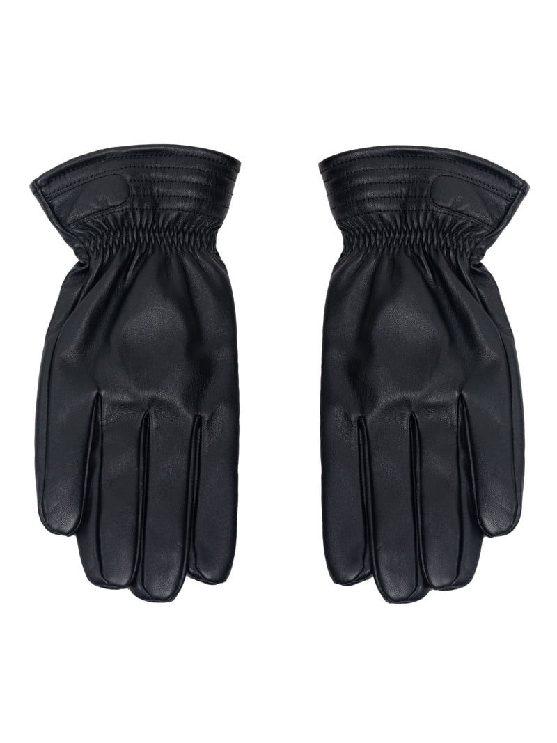 George Men's Faux Leather Glove, Black - Walmart.com