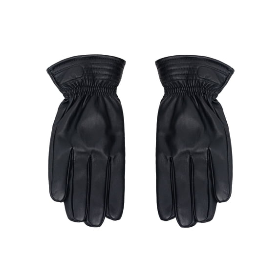 George Men's Faux Leather Glove, Black