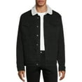 thumbnail image 1 of George Men’s Faux Sherpa Denim Jacket, 1 of 5
