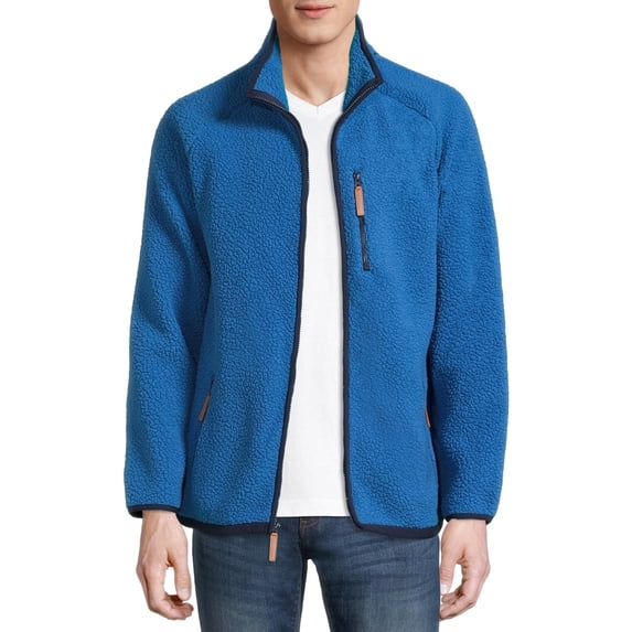 George Men's Faux Sherpa Full Zip Jacket
