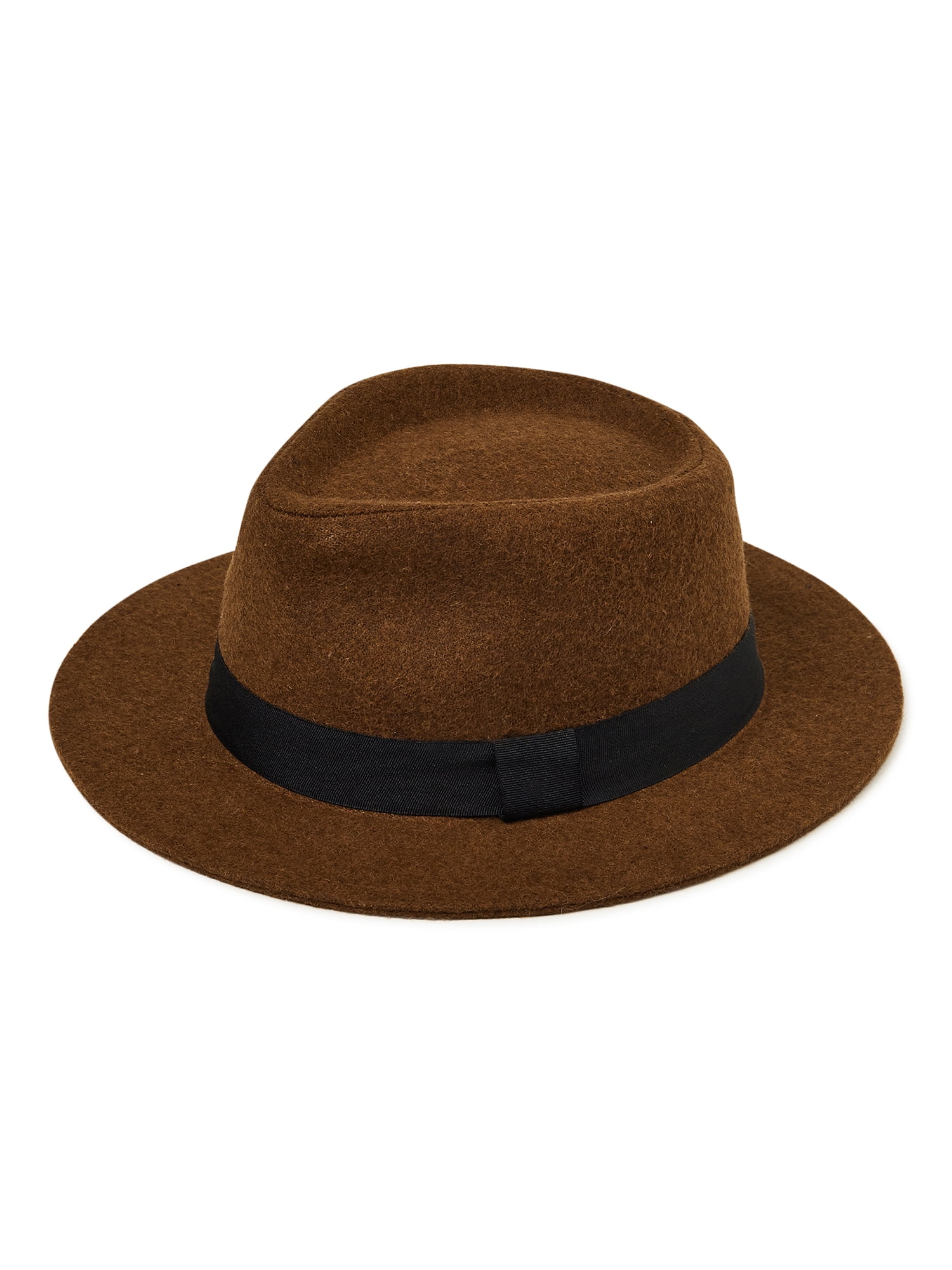 George Men s Felt Fedora Hat Walmart