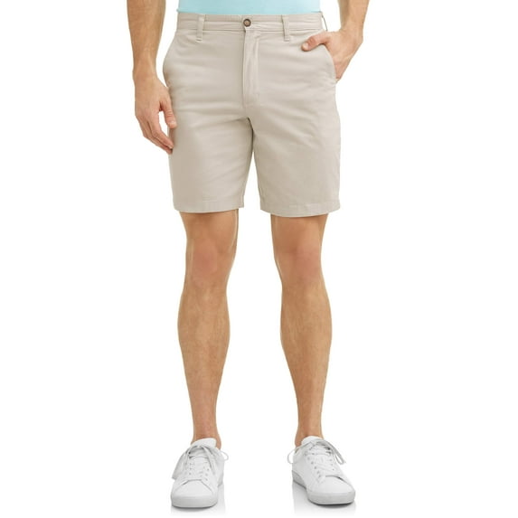 George Men's Flat Front Shorts, 9" inseam