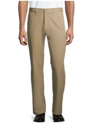 George Regular Men's Pleated Cuffed Microfiber Dress Pants with Adjustable  Waistband