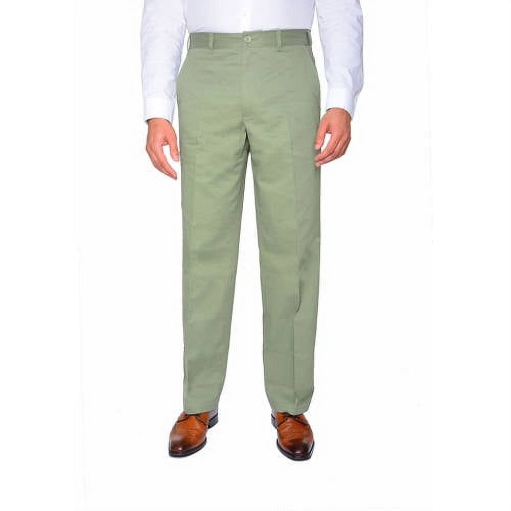 Men's Flat Front Wrinkle Resistant Pants