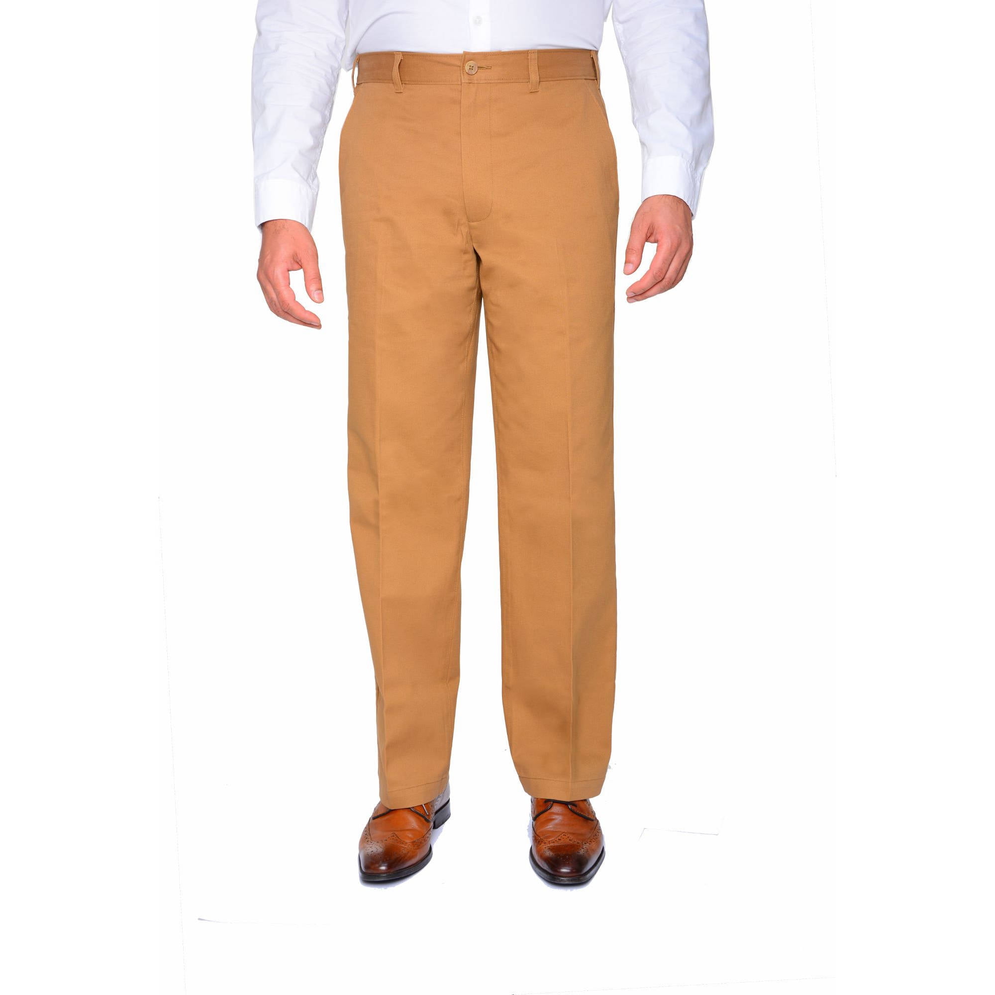 Men's Flat Front Wrinkle Resistant Pants