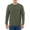 Men's French Terry Long Sleeve Crew Tshirt, Sizes XS5XL