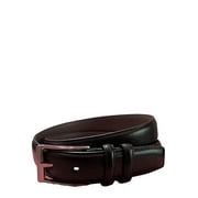 GEORGE Men's Genuine Leather Dress Belt, Black, 32MM