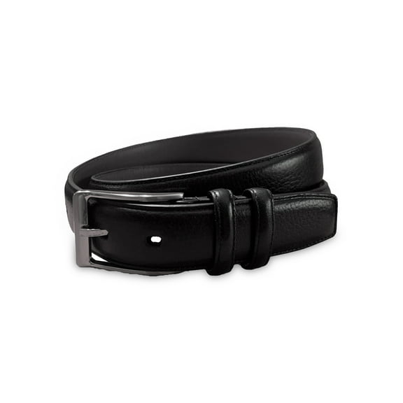 George Men's Genuine Leather Dress Belt, Black, 34