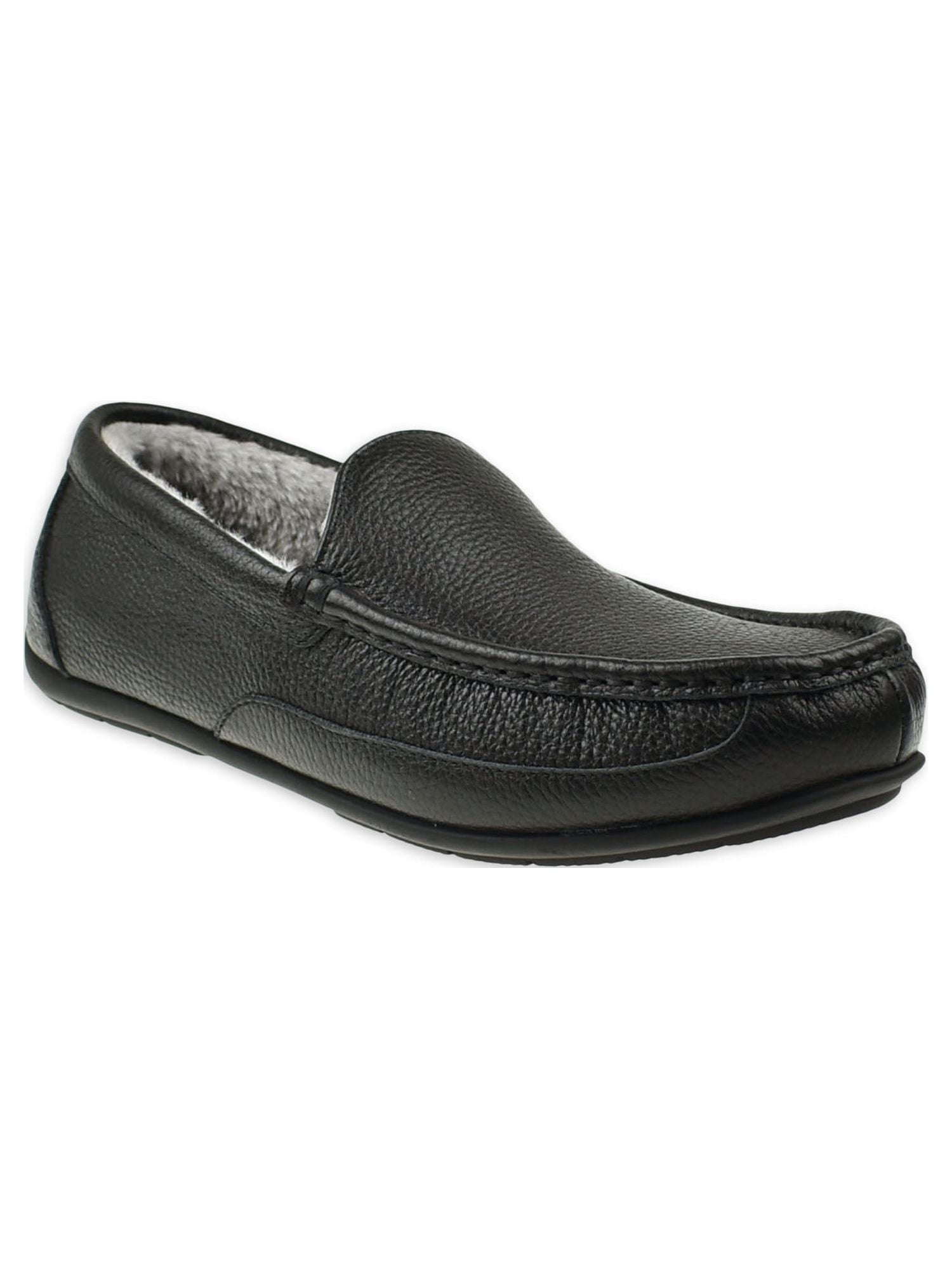 Men's Genuine Leather Moccasin Slippers