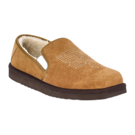 George Men's Genuine Suede Western Slippers