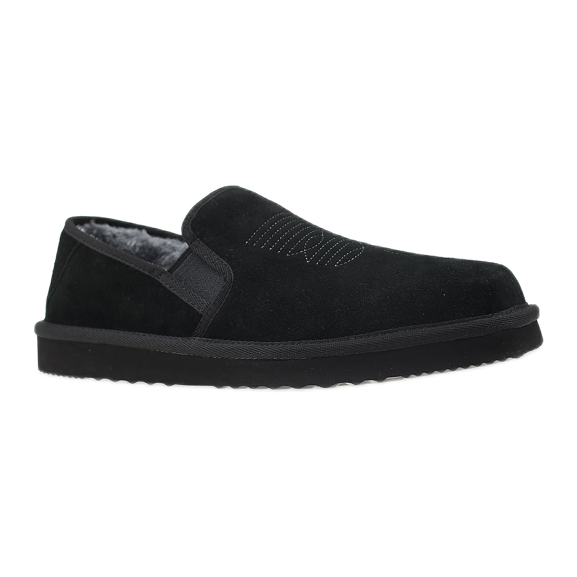 GEORGE MEN`S WESTERN SLIPPER GENUINE SUEDE - Walmart.com
