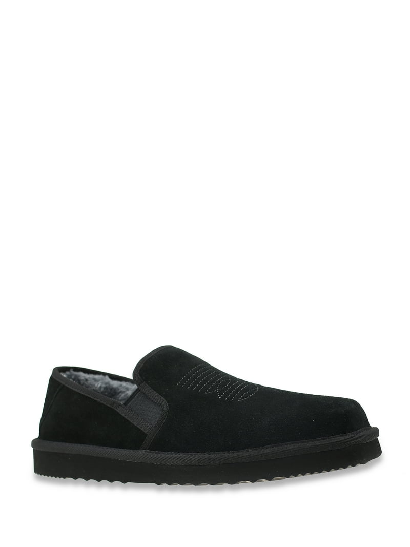 GEORGE MEN`S WESTERN SLIPPER GENUINE SUEDE - Walmart.com