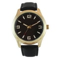 thumbnail image 1 of George Men's Gold Tone Easy Read Black Strap Wristwatch, 41mm, 1 of 2