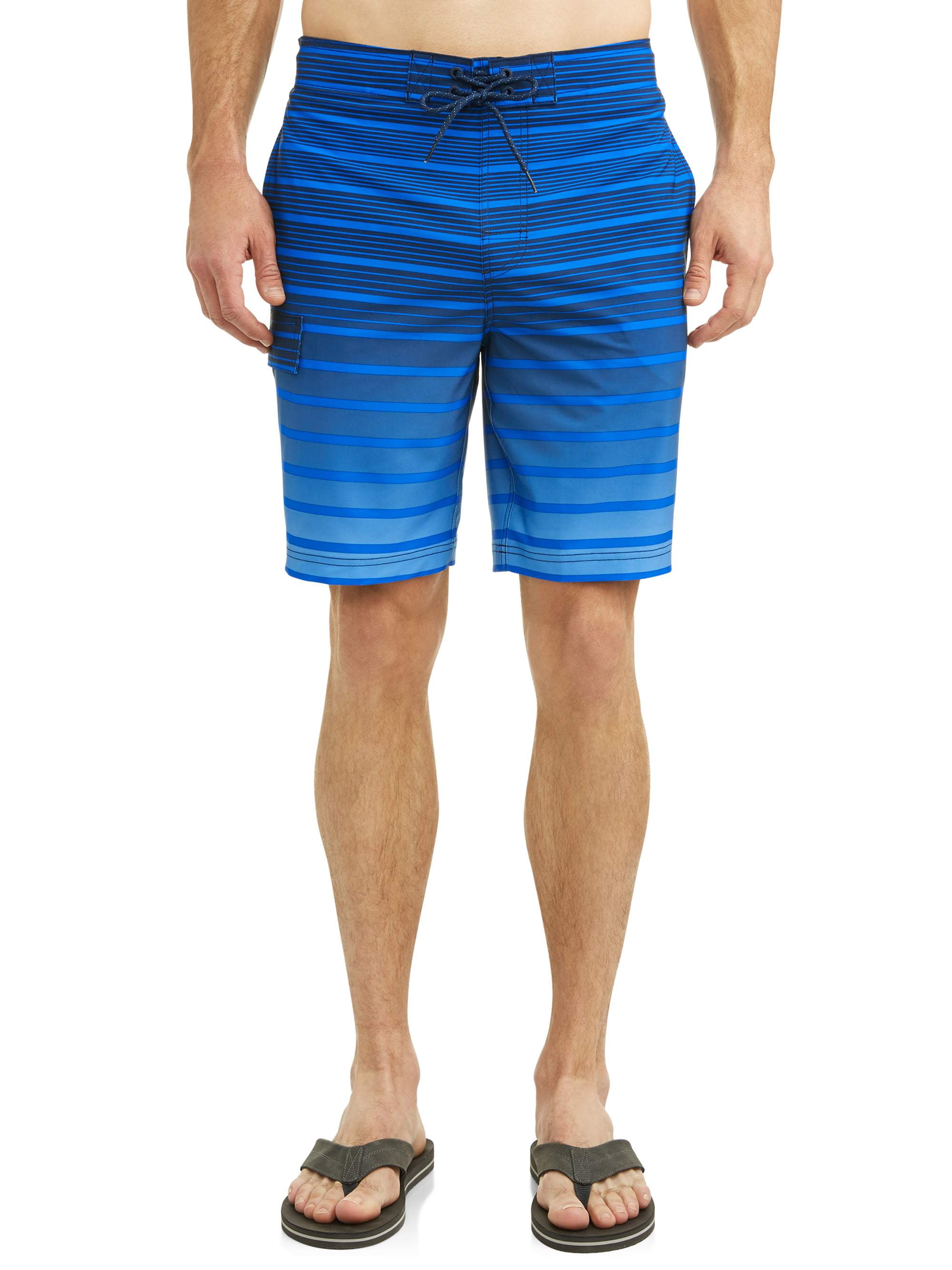 Men's Gradient Stripe EBoard 9Inch Swim Short, Up to size 5XL
