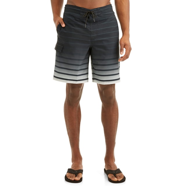 Men's Gradient Stripe EBoard 9Inch Swim Short, Up to size 5XL