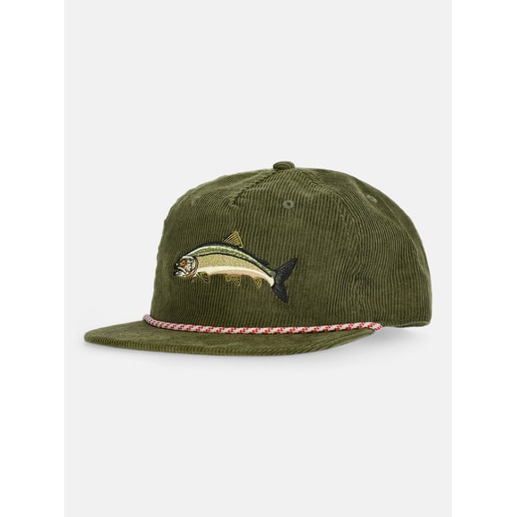 George Men's Fishy Fellow Cotton Snapback Hat, Green