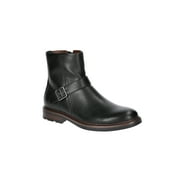 Men's Faux Leather Buckle Boots