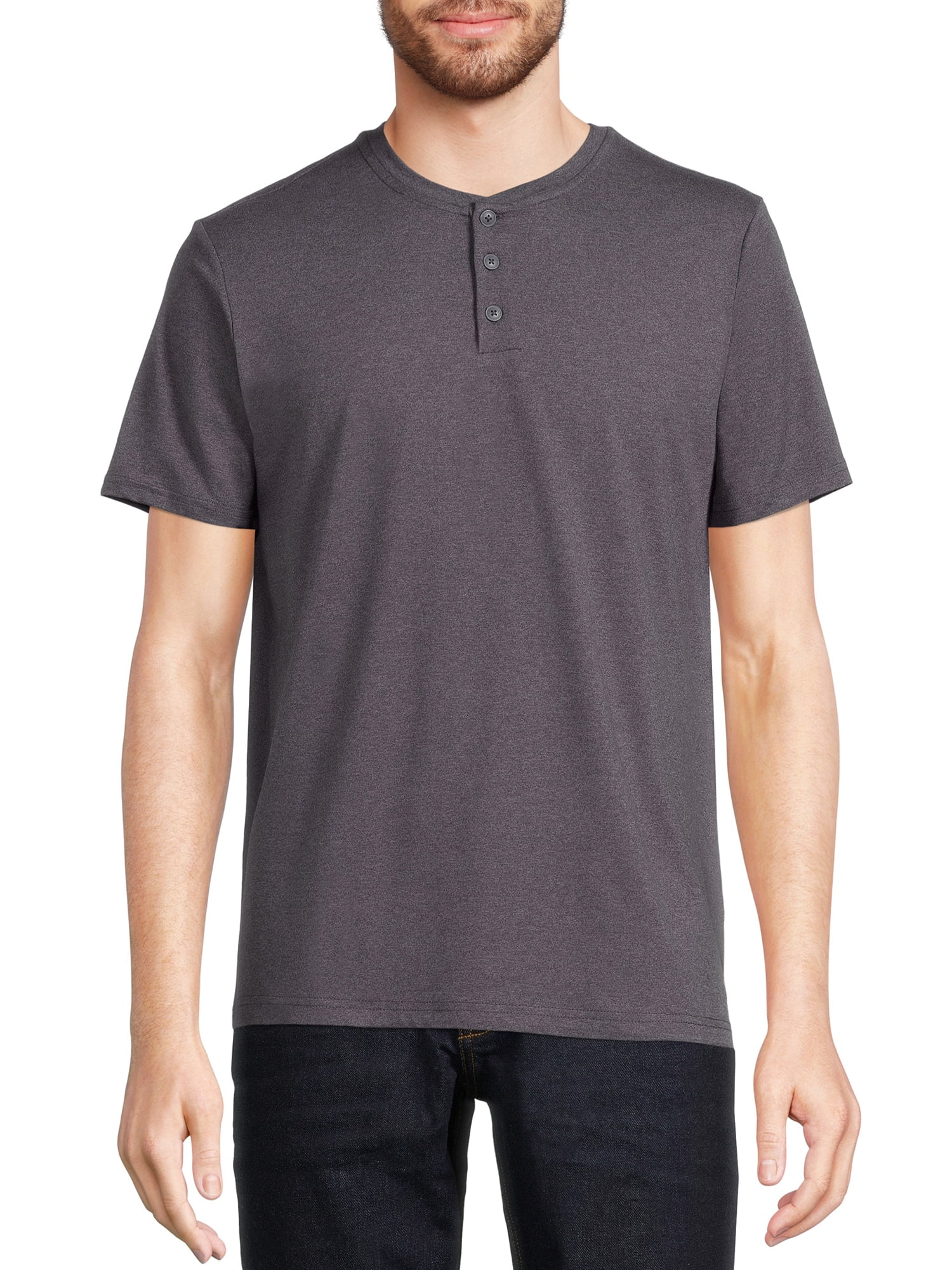 George Men's Henley T-Shirt - Walmart.com