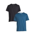 thumbnail image 1 of George Men's Henley Tee with Short Sleeves, 2-Pack, 1 of 5