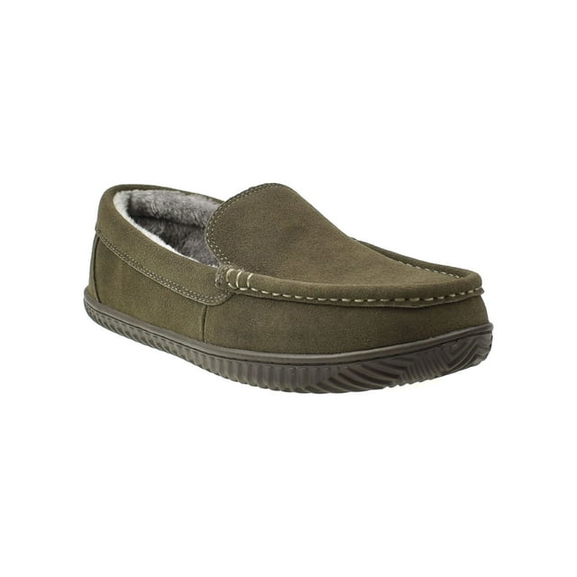 Men's Hillcrest Slipon Genuine Suede Moccasin Slipper