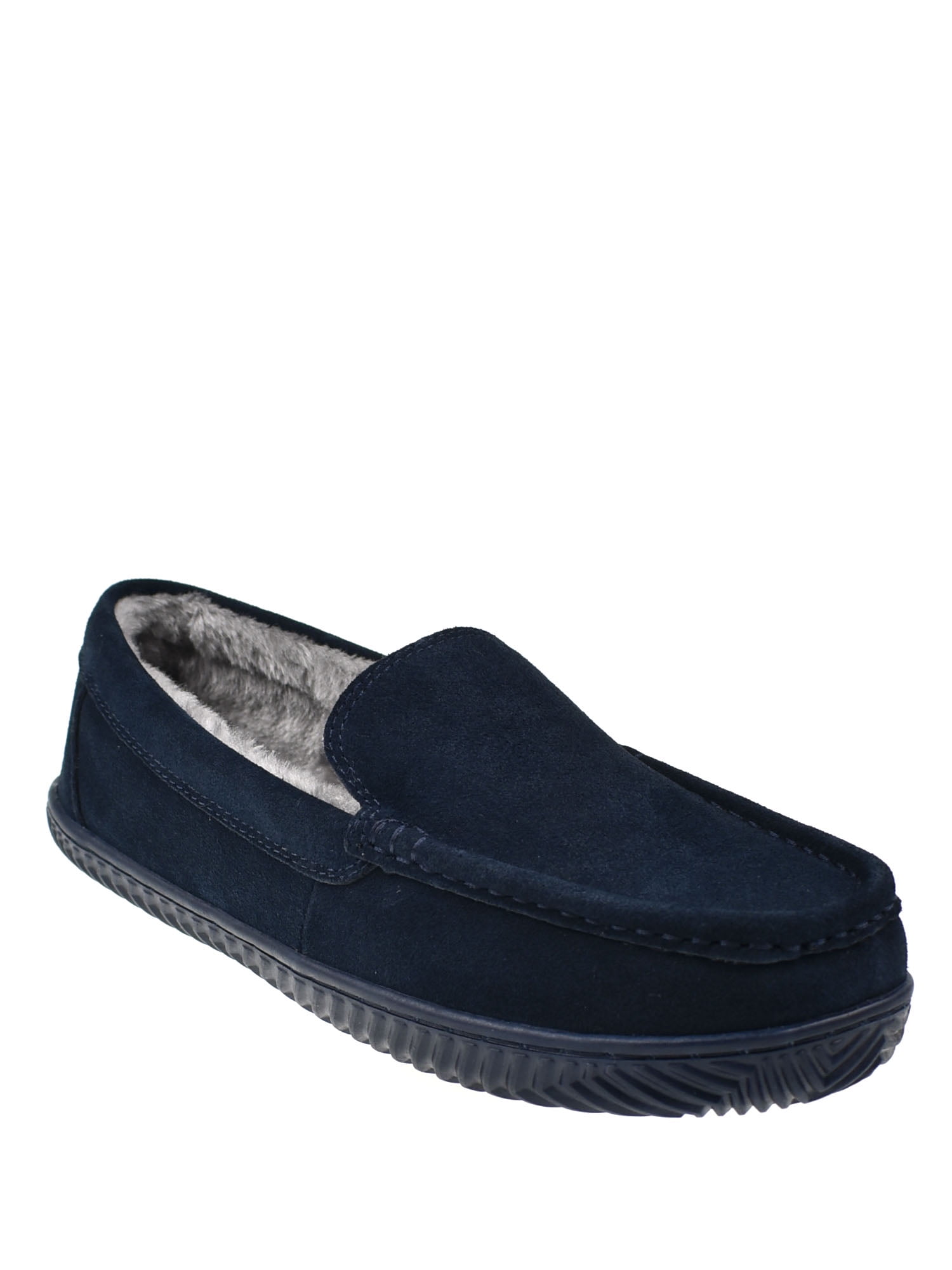 Men's Hillcrest Slipon Genuine Suede Moccasin Slipper
