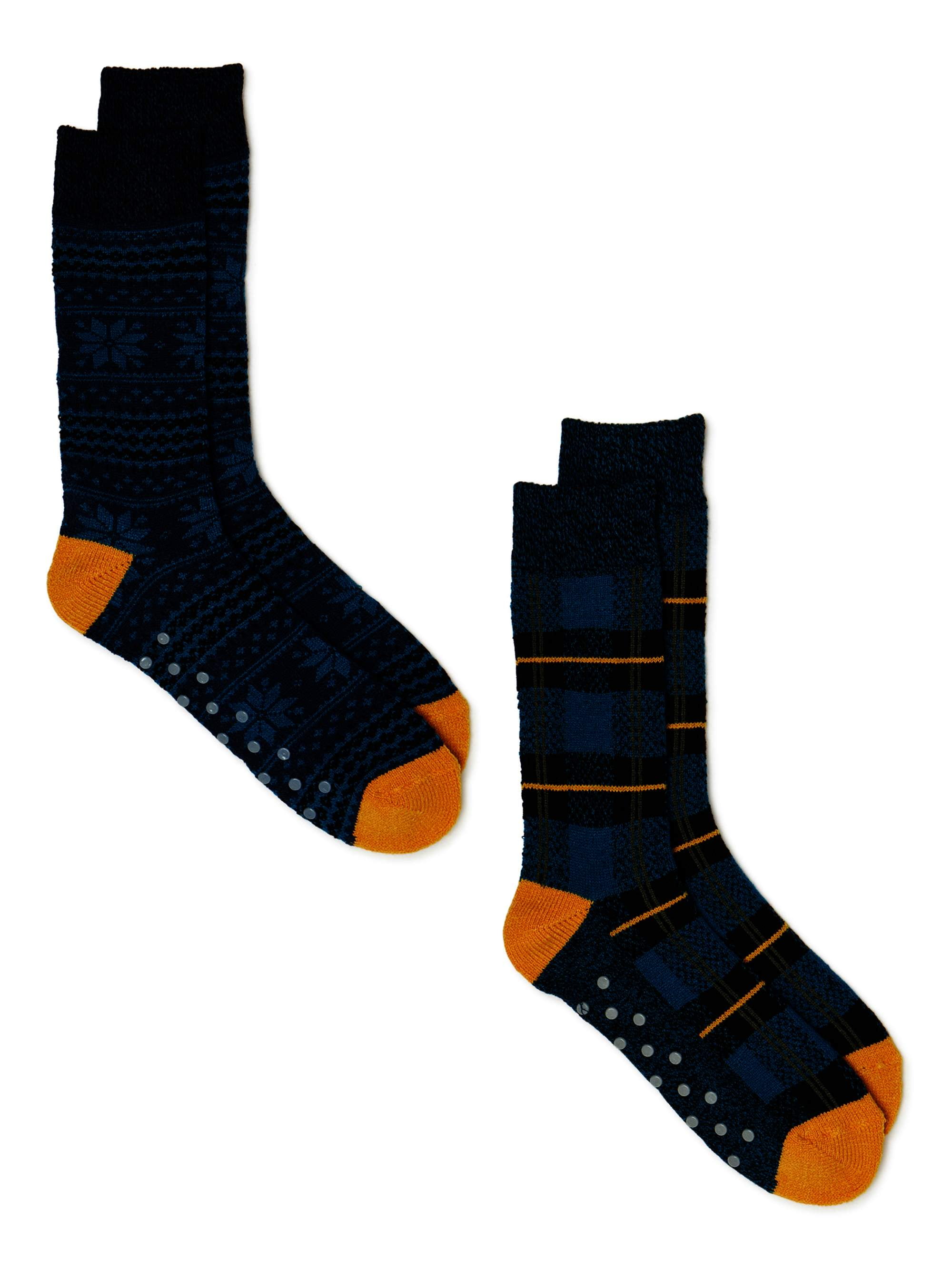 George Men’s Holiday Thermal Crew Socks, 2-pack - Walmart.com