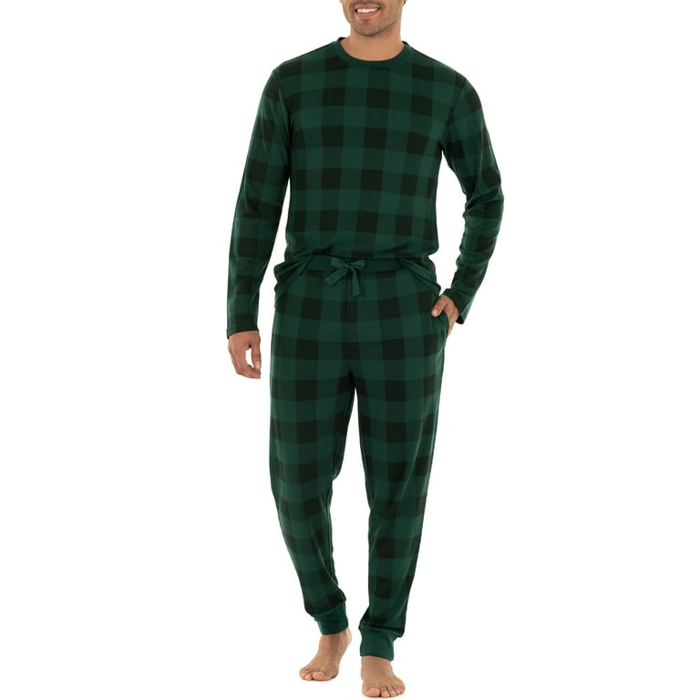 George Men s Holiday Thermal Pajama Set Walmart
