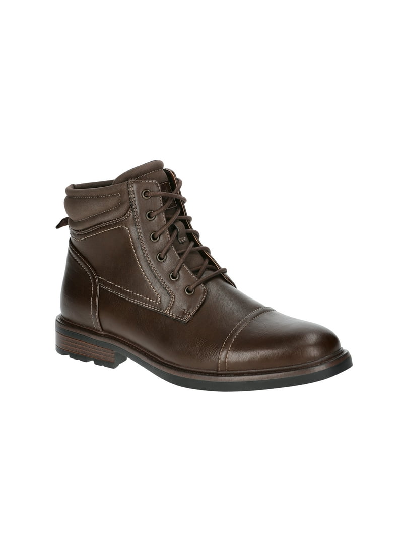 George Men's Faux Leather Lace Up Boots