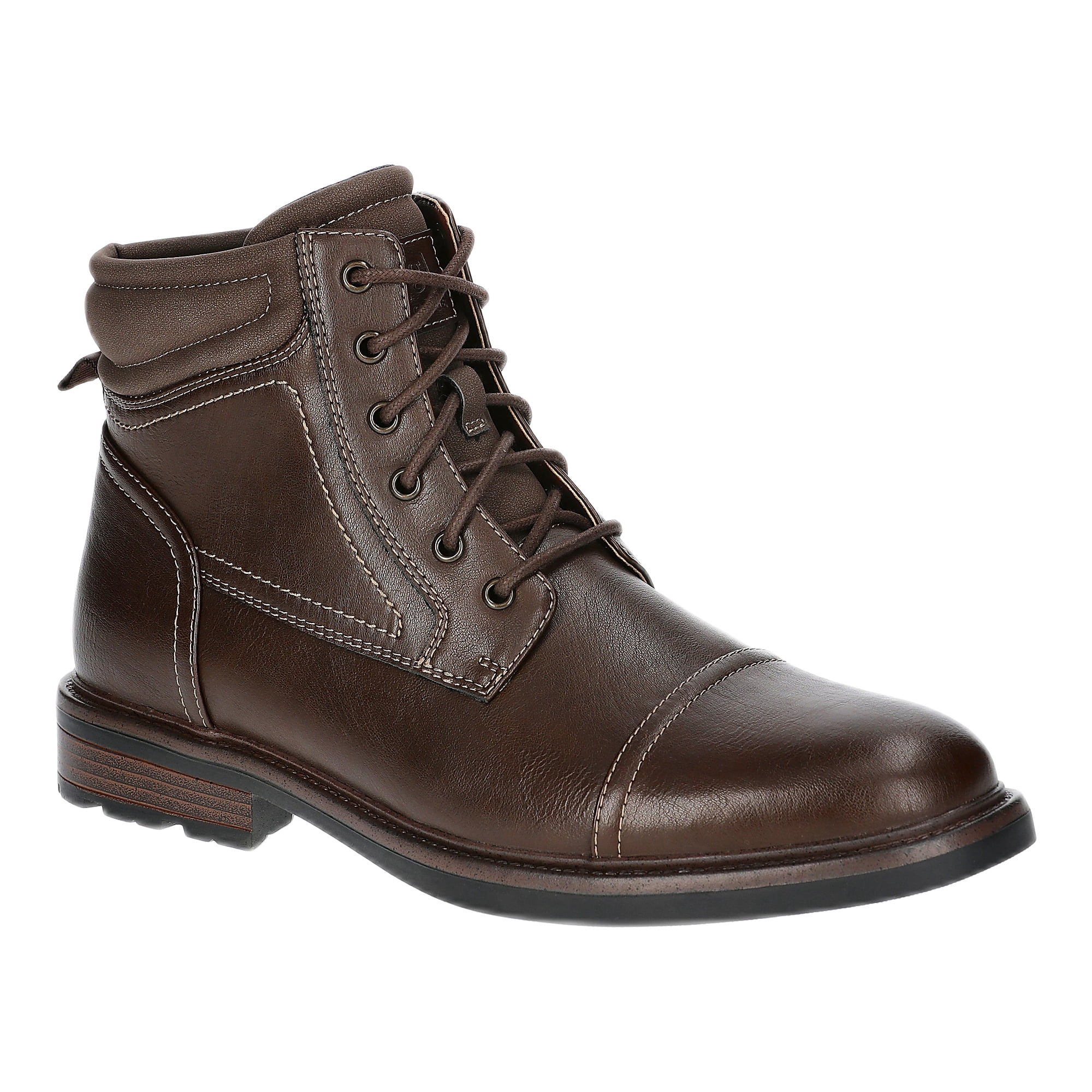 George Men's Faux Leather Lace Up Boots