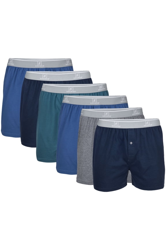 Men's Knit Boxers, 6-Pack
