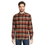 George Men's Long Sleeve Flannel Shirt, Sizes XS-3XLT