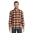 thumbnail image 1 of George Men's Long Sleeve Flannel Shirt, Sizes XS-3XLT, 1 of 8