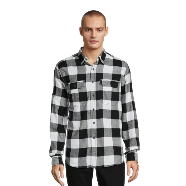 Men's Long Sleeve Flannel Shirt, Sizes XS3XLT
