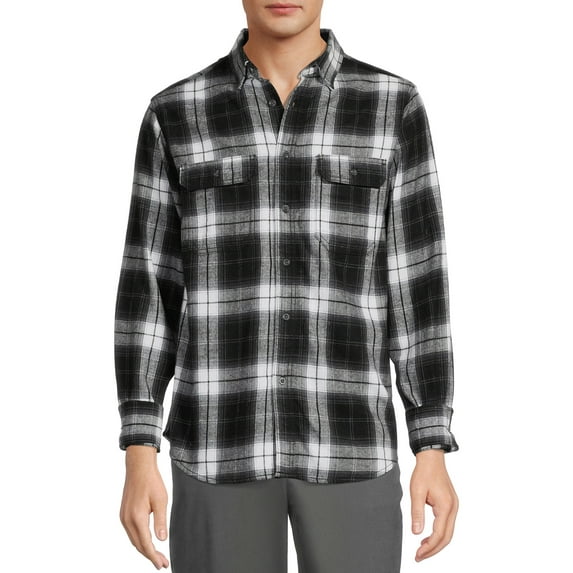 George Men's Long Sleeve Flannel Shirt