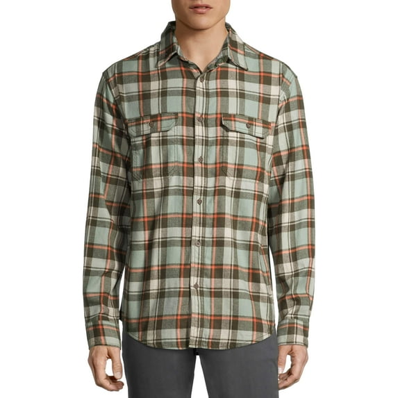 George Men's Long Sleeve Flannel Shirt