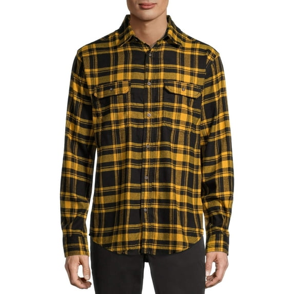 George Men's Long Sleeve Flannel Shirt
