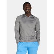 George Men’s & Big Men's Hooded Long Sleeve Sun Shirt with UPF50+, Sizes S-3XL