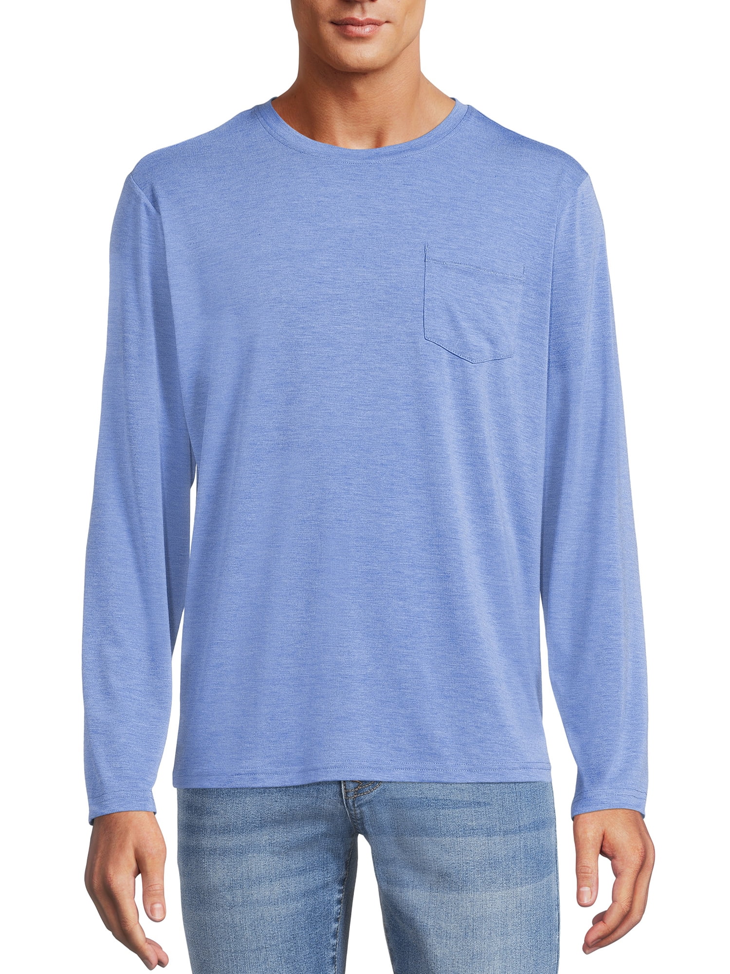 George Men's Long Sleeve Lounge Pocket T-Shirt - Walmart.com
