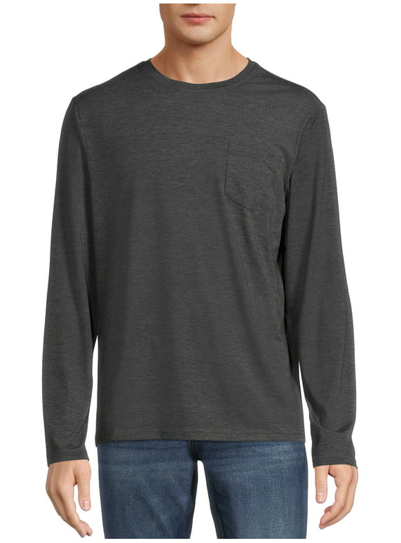 George Men's Long Sleeve Lounge Pocket T-Shirt