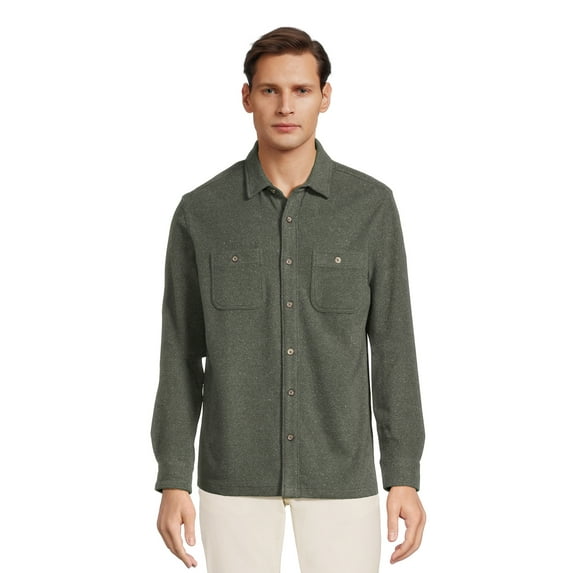 George Men's Long Sleeve Over Shirt, Sizes S-3XL