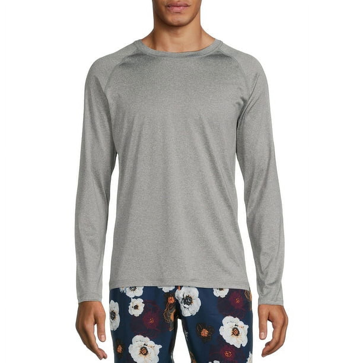 George Men's Long Sleeve Rash Guard with UPF50+, up to Size 5XL