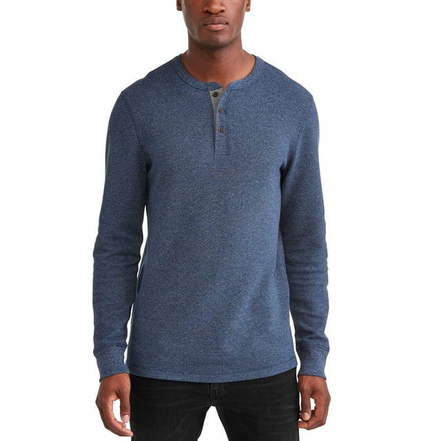 George Men's Long Sleeve Thermal Henley, up to size 5XL - Walmart.com