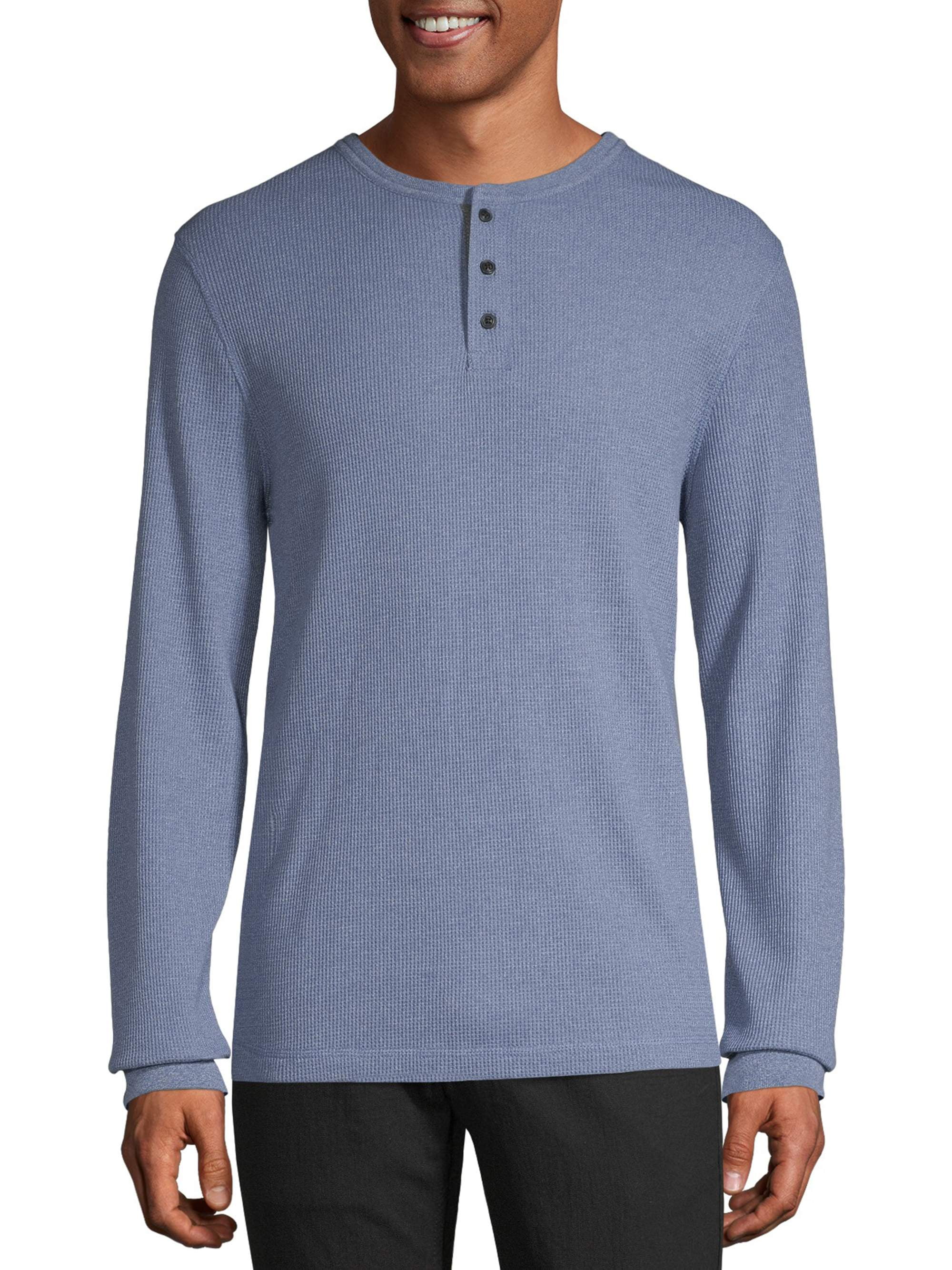 George Men's Long Sleeve Thermal Henley - Walmart.com