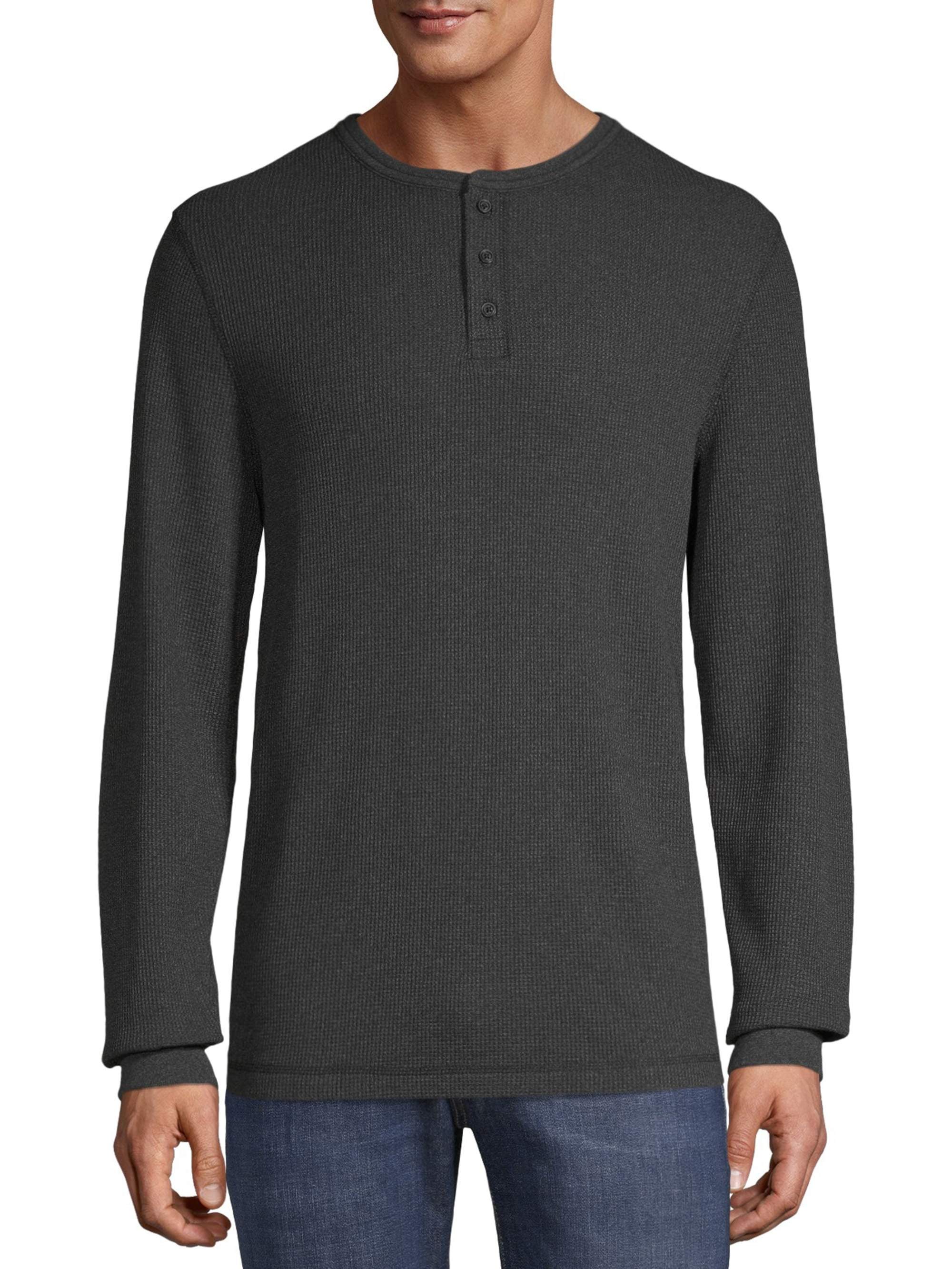 George Men's Long Sleeve Thermal Henley - Walmart.com