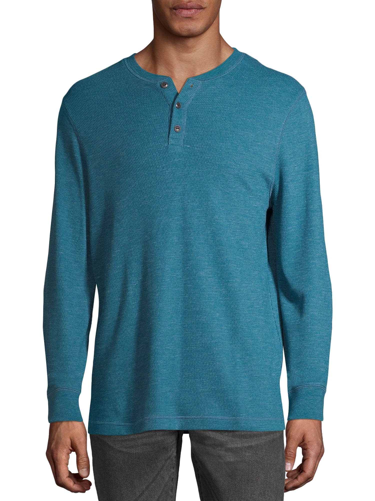 George Men's Long Sleeve Thermal Henley - Walmart.com